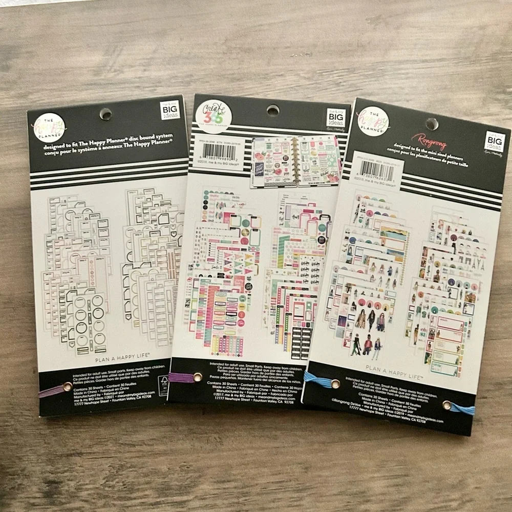 The Happy Planner and LiveLovePosh Sticker Book Lot 10 Books!